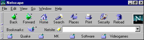Netscape 4.0 Toolbar